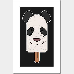 Animal Popsicle Panda Bear Ice Cream Summer Gift Posters and Art